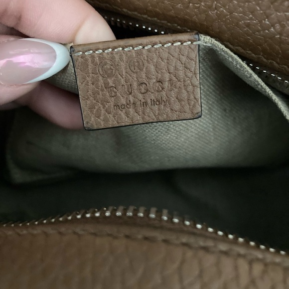 Gucci Bree Beige and Brown GG Canvas Crossbody Bag - Picture 3 of 15